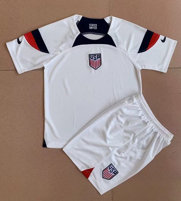 Kids-USA 2022 World Cup Home Soccer Jersey